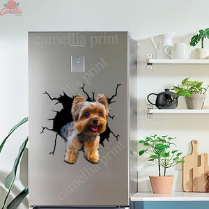 Yorkshire Crack Sticker Door Hot Art Stickers Christmas