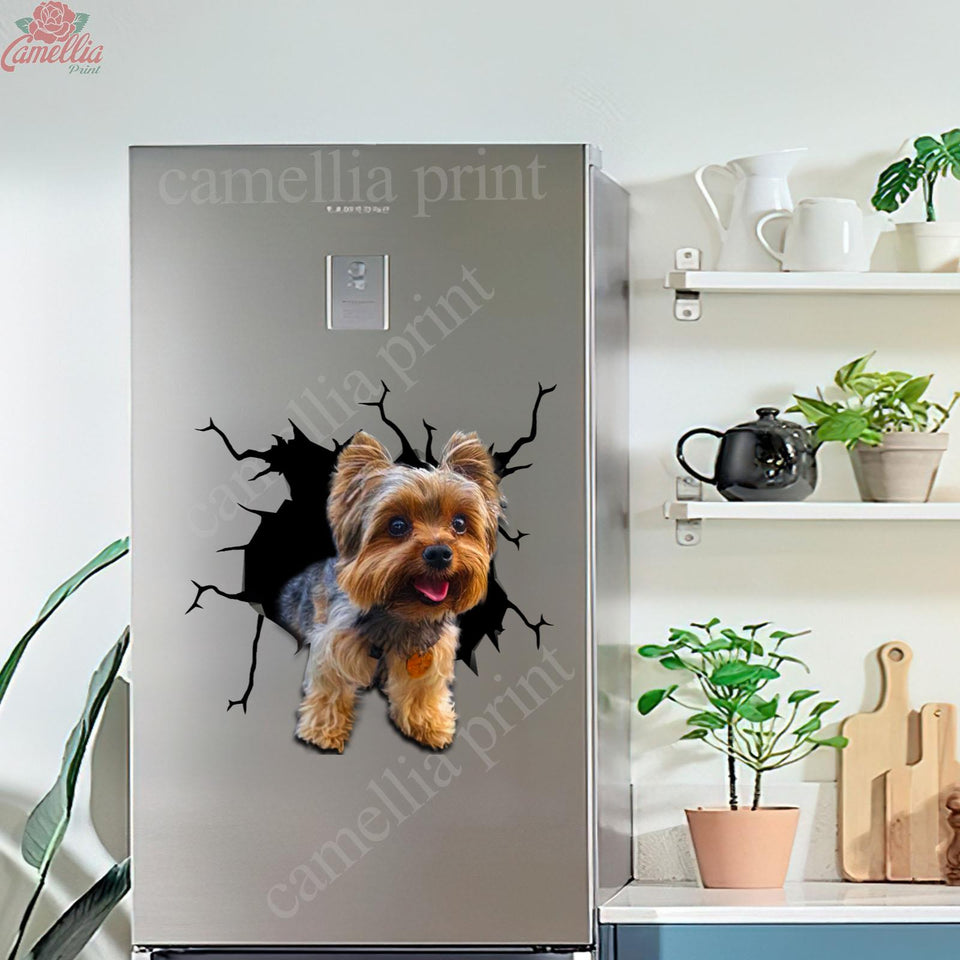 Yorkshire Crack Sticker Door Hot Art Stickers Christmas