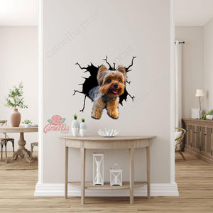 Yorkshire Crack Sticker Door Hot Art Stickers Christmas