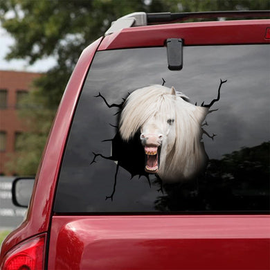 [sk1572-snf-tnt]-pony-horse-crack-sticker-cattle-lover