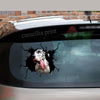 Great Dane Crack Sticker Design Lovable 3d Sticker Christmas Gifts For Sister