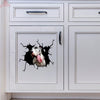 Great Dane Crack Sticker Design Lovable 3d Sticker Christmas Gifts For Sister