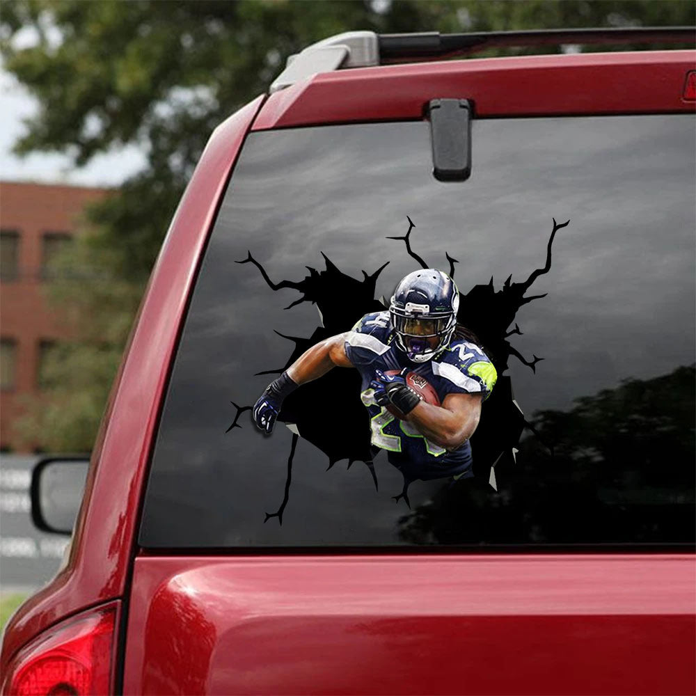 [sk1731-snf-tpa]-football-crack-car-sticker-