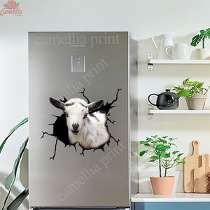 Nigerian Dwarf Goat Crack Sticker For Car Funny Quotes Big Stickers Anniversary Gift For Wife