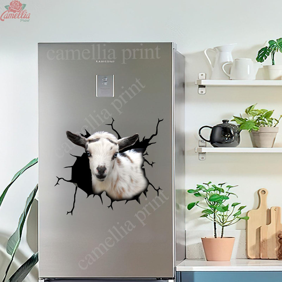 Nigerian Dwarf Goat Crack Sticker For Car Funny Quotes Big Stickers Anniversary Gift For Wife