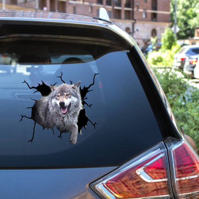 Wolf Crack Bone Sticker Funny Custom Sticker Sheets Christmas Gifts For Husband