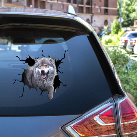 Wolf Crack Bone Sticker Funny Custom Sticker Sheets Christmas Gifts For Husband
