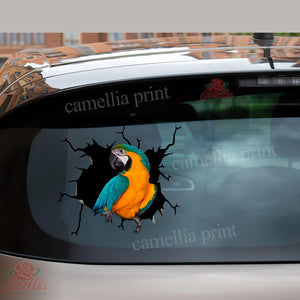 Parrot Crack Sticker Decals Funny Stickers Best Gift For Girlfriend