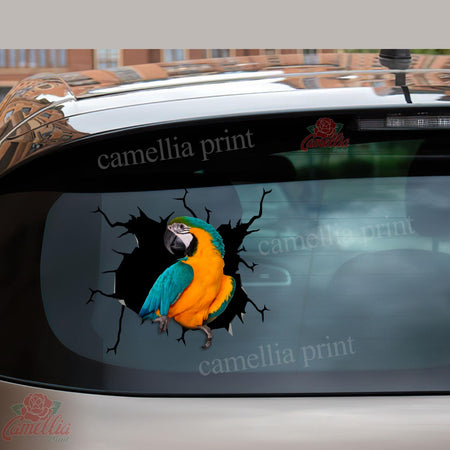 Parrot Crack Sticker Decals Funny Stickers Best Gift For Girlfriend