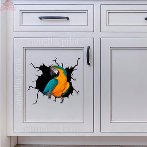 Parrot Crack Sticker Decals Funny Stickers Best Gift For Girlfriend