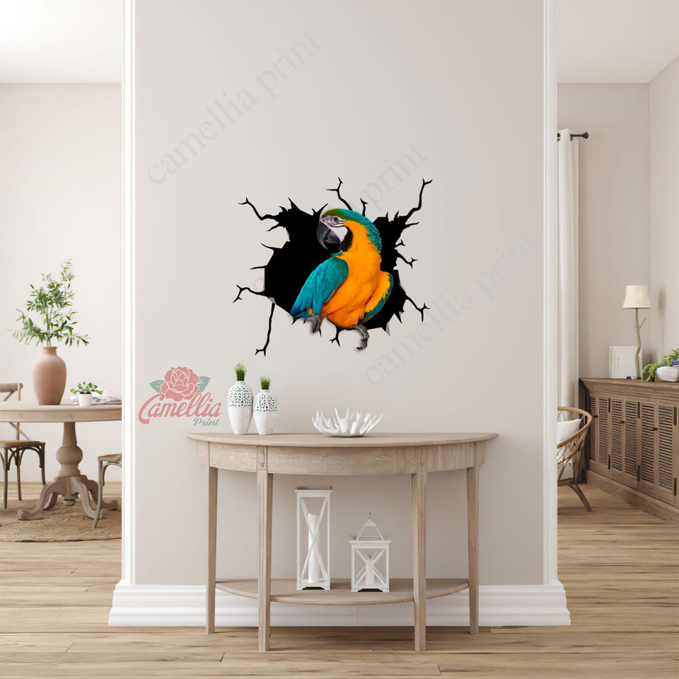 Parrot Crack Sticker Decals Funny Stickers Best Gift For Girlfriend