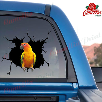 Parrot Crack Sticker Box Kawaii Custom Stickers Gift Ideas For Husband
