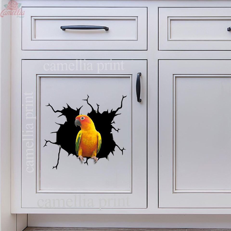 Parrot Crack Sticker Box Kawaii Custom Stickers Gift Ideas For Husband
