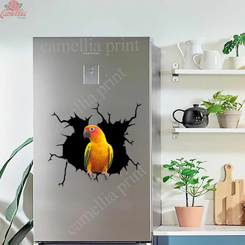 Parrot Crack Sticker Box Kawaii Custom Stickers Gift Ideas For Husband