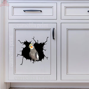 Parrot Crack Decal For Wall Lovable Laptop Decals Teacher Appreciation Gifts