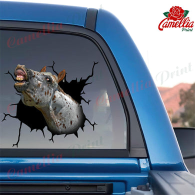 Appaloosa Horse Crack Sticker Kawaii Cuteness Overloaded Outdoor Stickers Customized Gifts