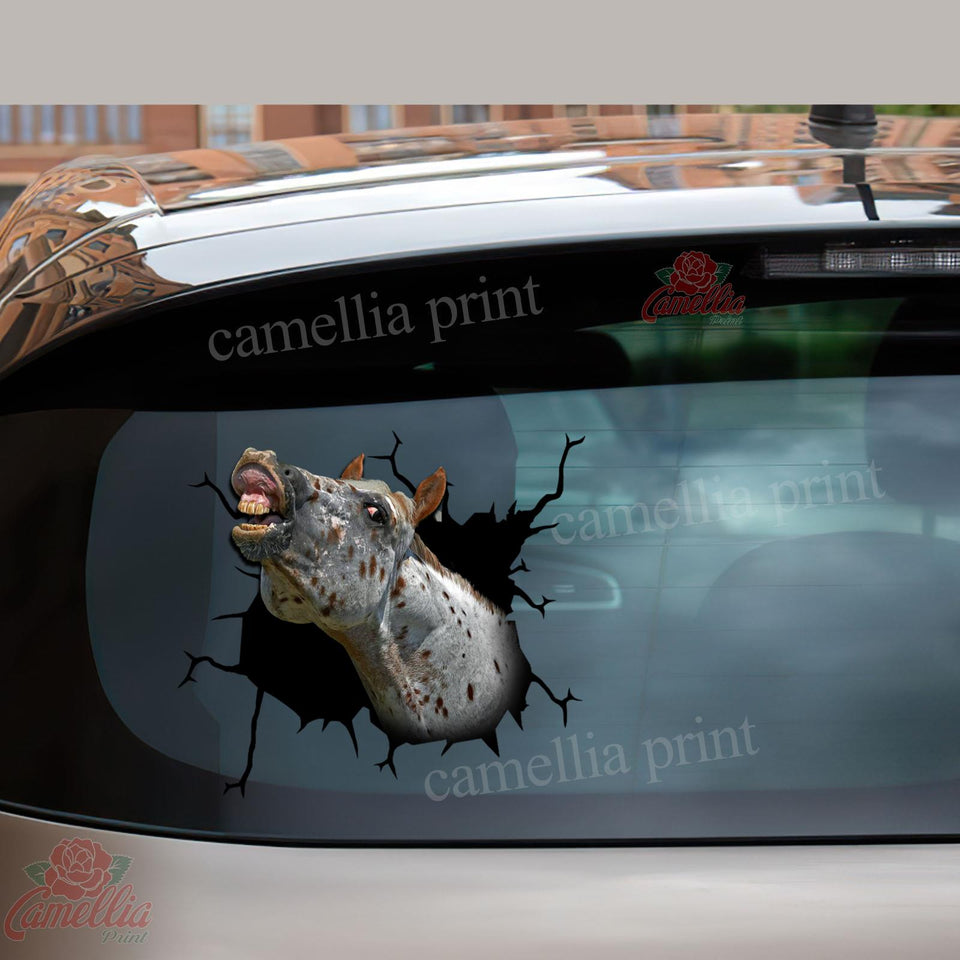 Appaloosa Horse Crack Sticker Kawaii Cuteness Overloaded Outdoor Stickers Customized Gifts
