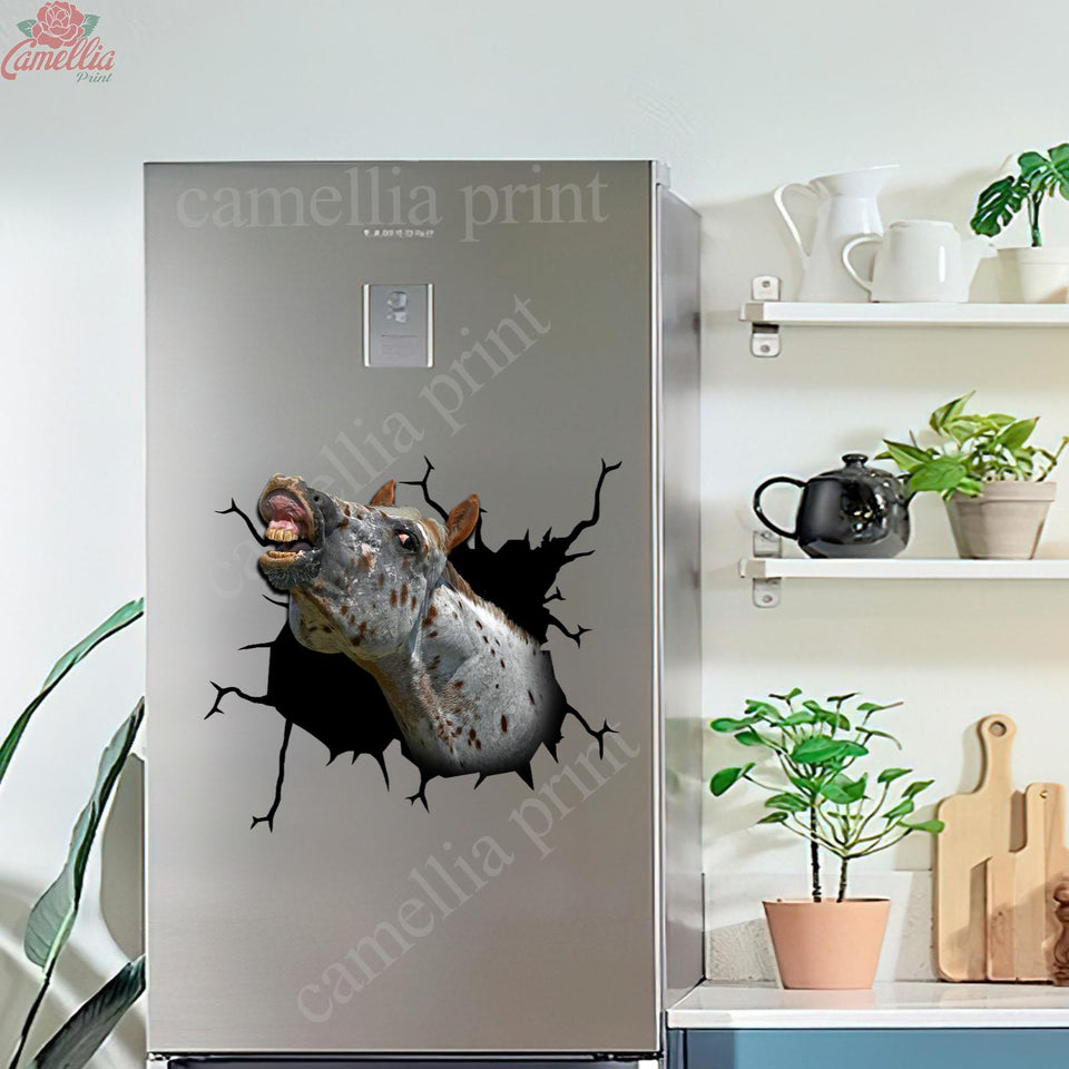 Appaloosa Horse Crack Sticker Kawaii Cuteness Overloaded Outdoor Stickers Customized Gifts