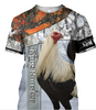 Rooster King Camo II All Over Printed Unisex Hoodie 6