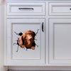 Vizsla Crack Decal For Car Window Funny Memes Outdoor Stickers Unique Mothers Day Gifts