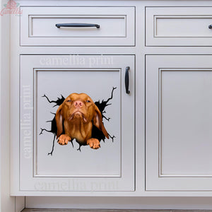 Vizsla Crack Decor Decal You Cute Face Stickers Good Gifts For Dad