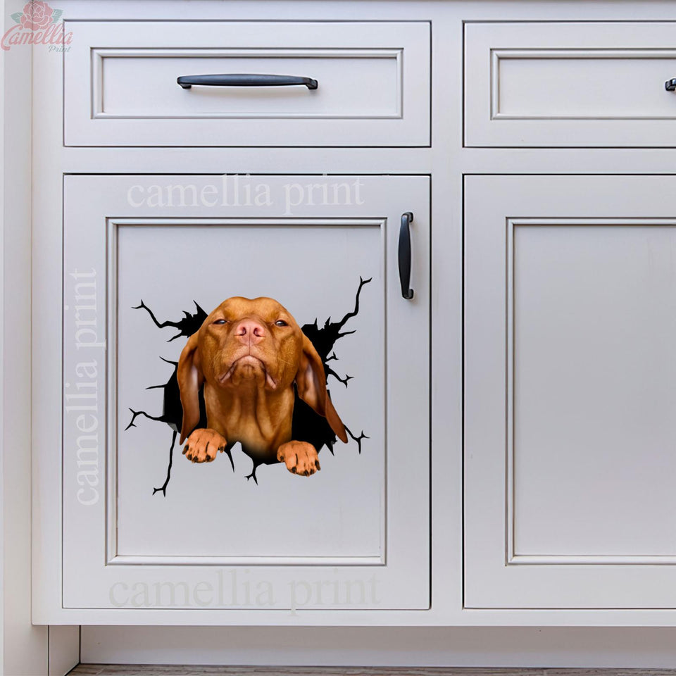 Vizsla Crack Decor Decal You Cute Face Stickers Good Gifts For Dad