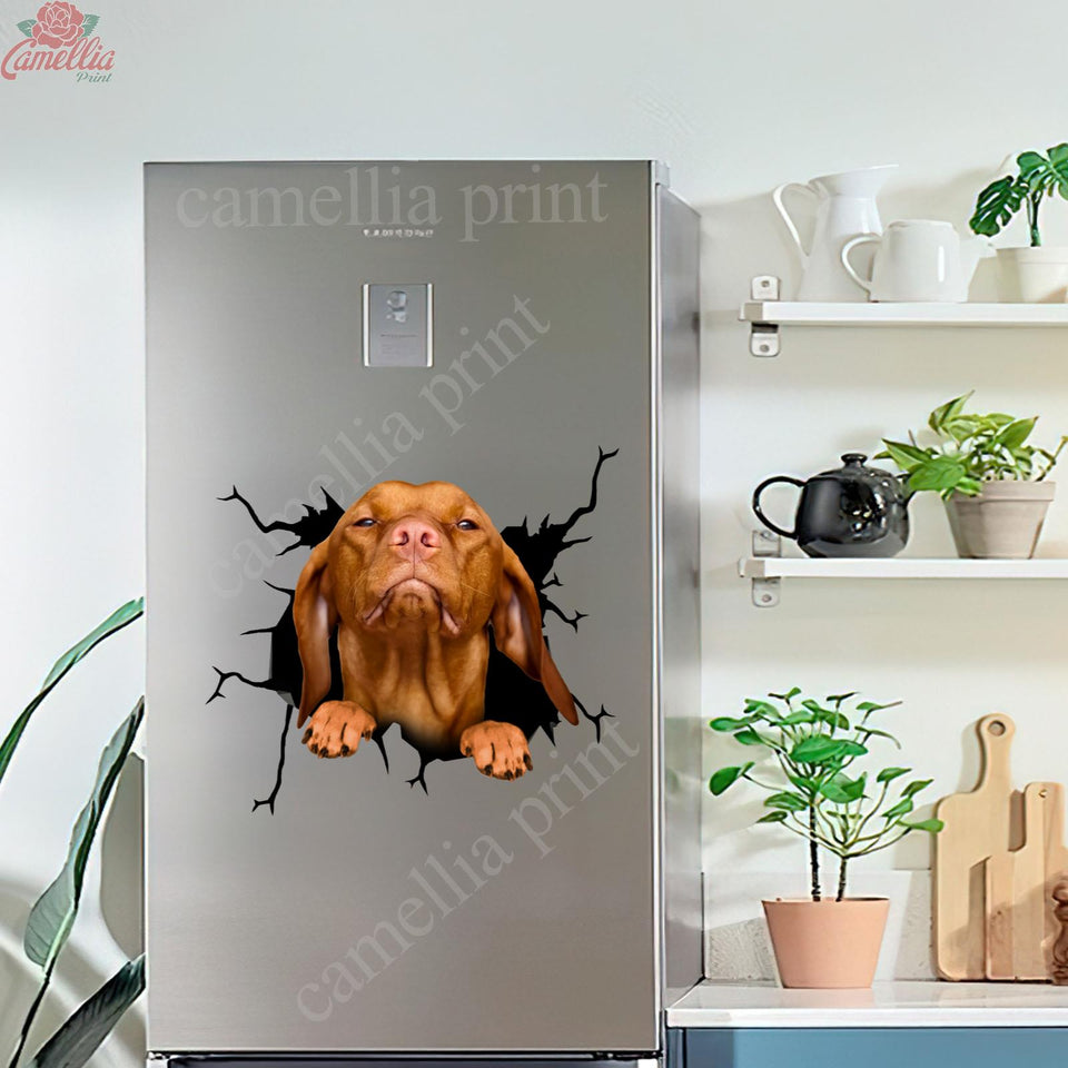 Vizsla Crack Decor Decal You Cute Face Stickers Good Gifts For Dad