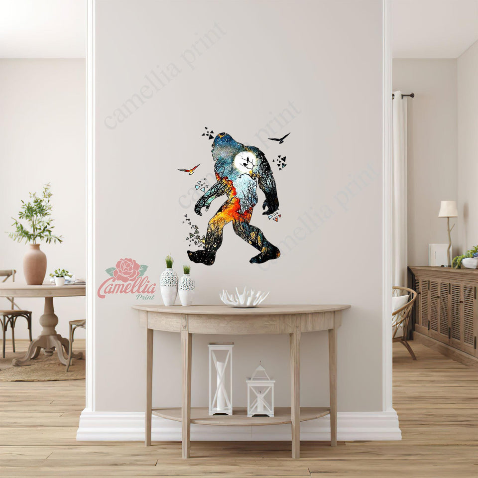 Bigfoot Crack Sticker Kawaii Cute Vinyl Stickers For Cars Moms Mother Day Gifts