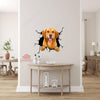 Golden Retriever Crack Decals For Cars Cute Sticker Christmas Gifts