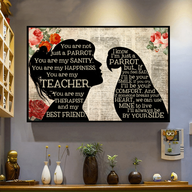 [ha0184-snf-tnt]-parrot-poster-customize-birds-lover