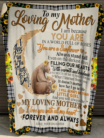 [ha0160-tpa]-to-my-mother-fleece-blanket