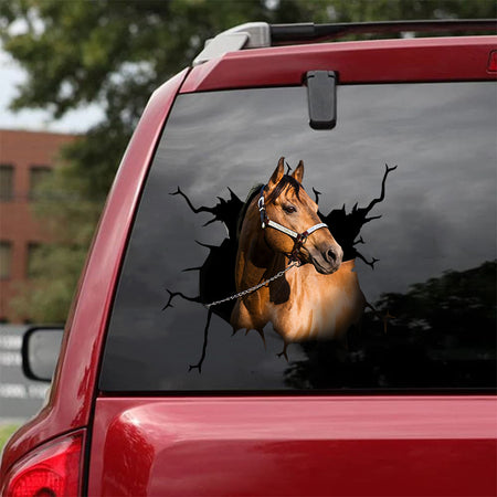 [sk1275-snf-tnt]-american-quarter-horse-crack-sticker-cattle-lover