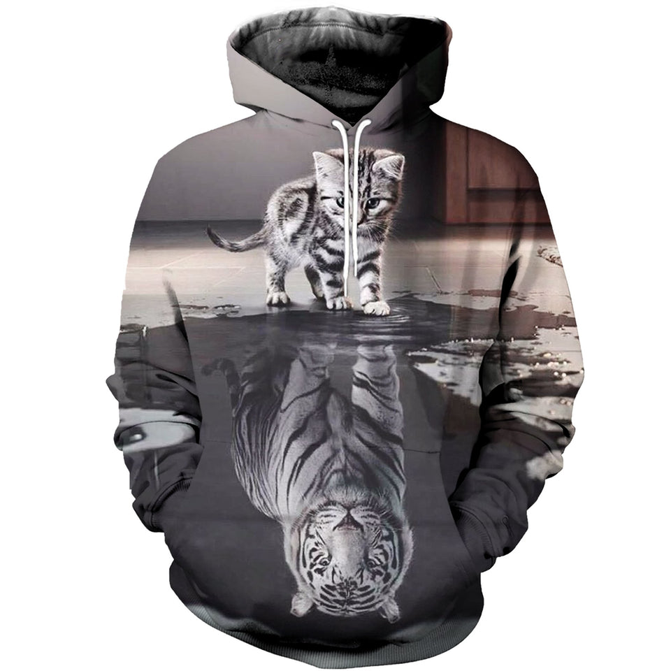 3D Printed Dream Of Cat Hoodie T-shirt DT141191