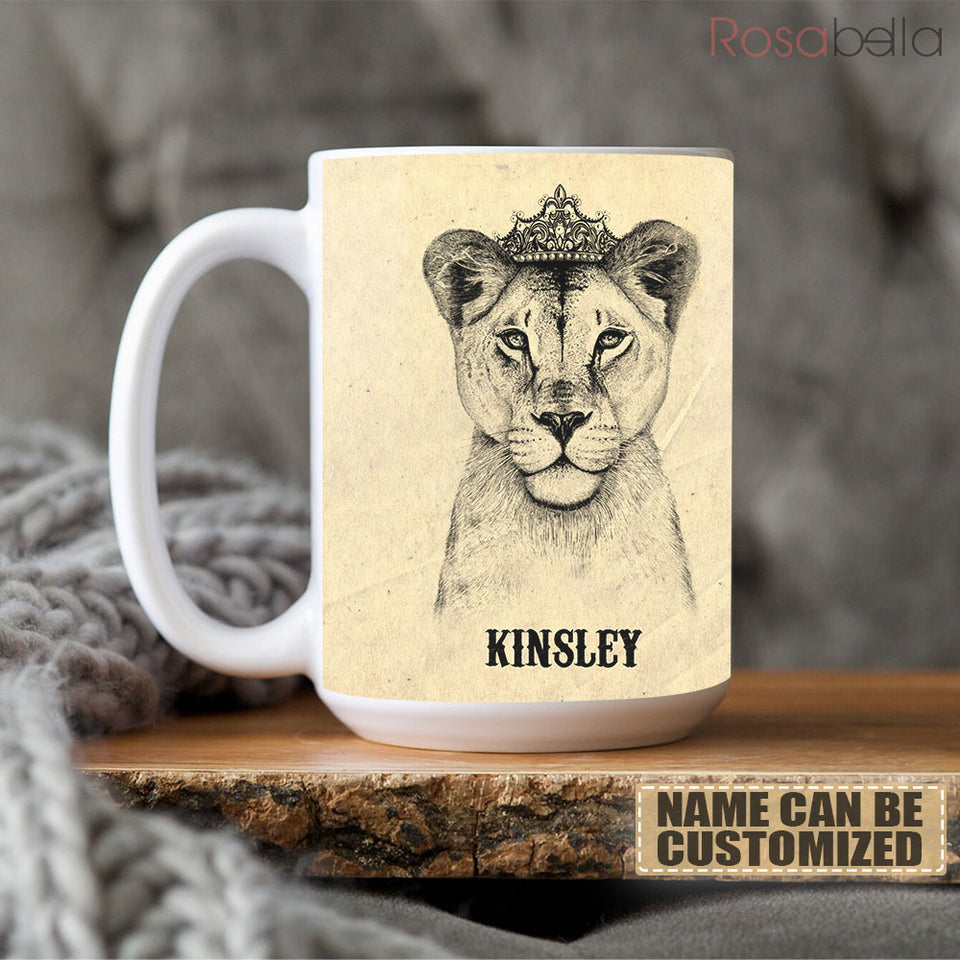 Custom Cups To My Daughter Mugs Lion Themes All Over Print ZZL1611019 | 15oz
