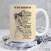 Custom Cups To My Daughter Mugs Lion Themes All Over Print ZZL1611019 | 15oz