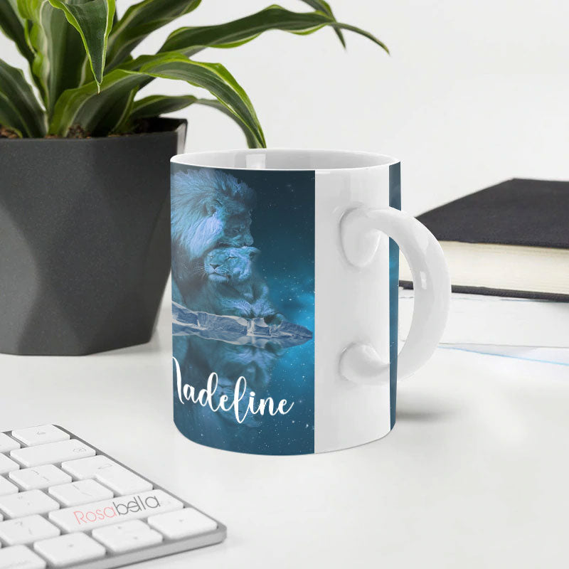 Custom Cups To My Wife Mugs Lion Themes All Over Print THA2611016 | 15oz
