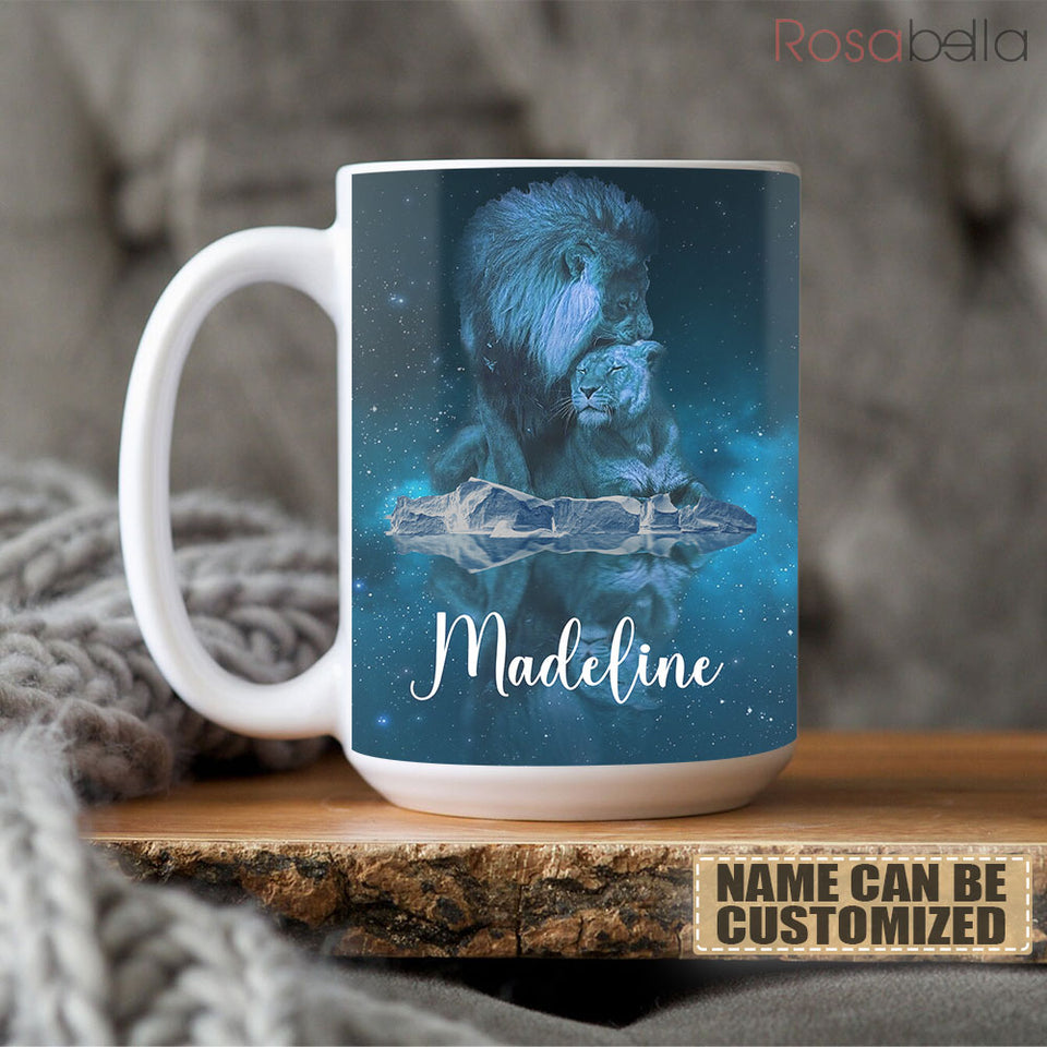 Custom Cups To My Wife Mugs Lion Themes All Over Print THA2611016 | 15oz