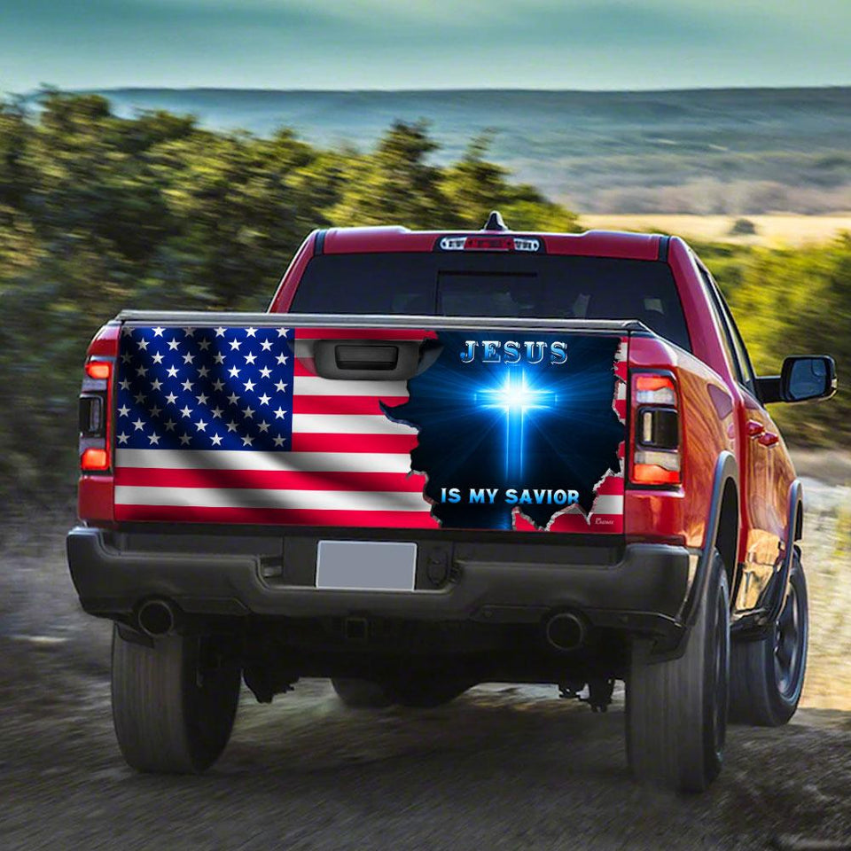 Jesus Is My Savior truck Tailgate Decal Sticker Wrap Ailgate Wrap Decals For Trucks