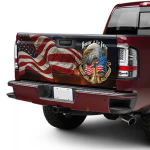 Home Of The Free Because Of The Bratruck Tailgate Decal Sticker Wrap Tailgate Wrap Decals For Trucks