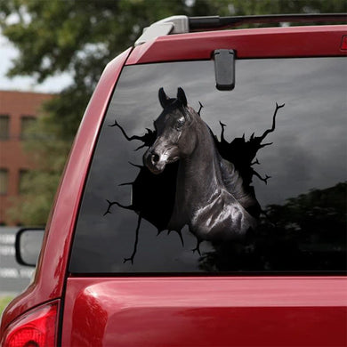 [sk1852-snf-tnt]-arabian-horse-crack-sticker-cattle-lover