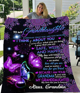 TO MY GRAND DAUGHTER Sherpa Fleece Blanket
