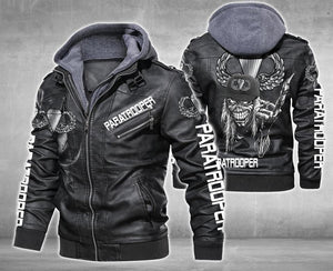 PARATROOPER Leather Jacket LJ1150 - Camellia Print