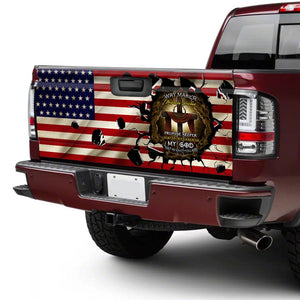 Jesus Cross Way Maker Miracle Worker truck Tailgate Decal Sticker Wrap Tailgate Wrap Decals For Trucks