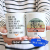 World's dad best mug - Camellia Print