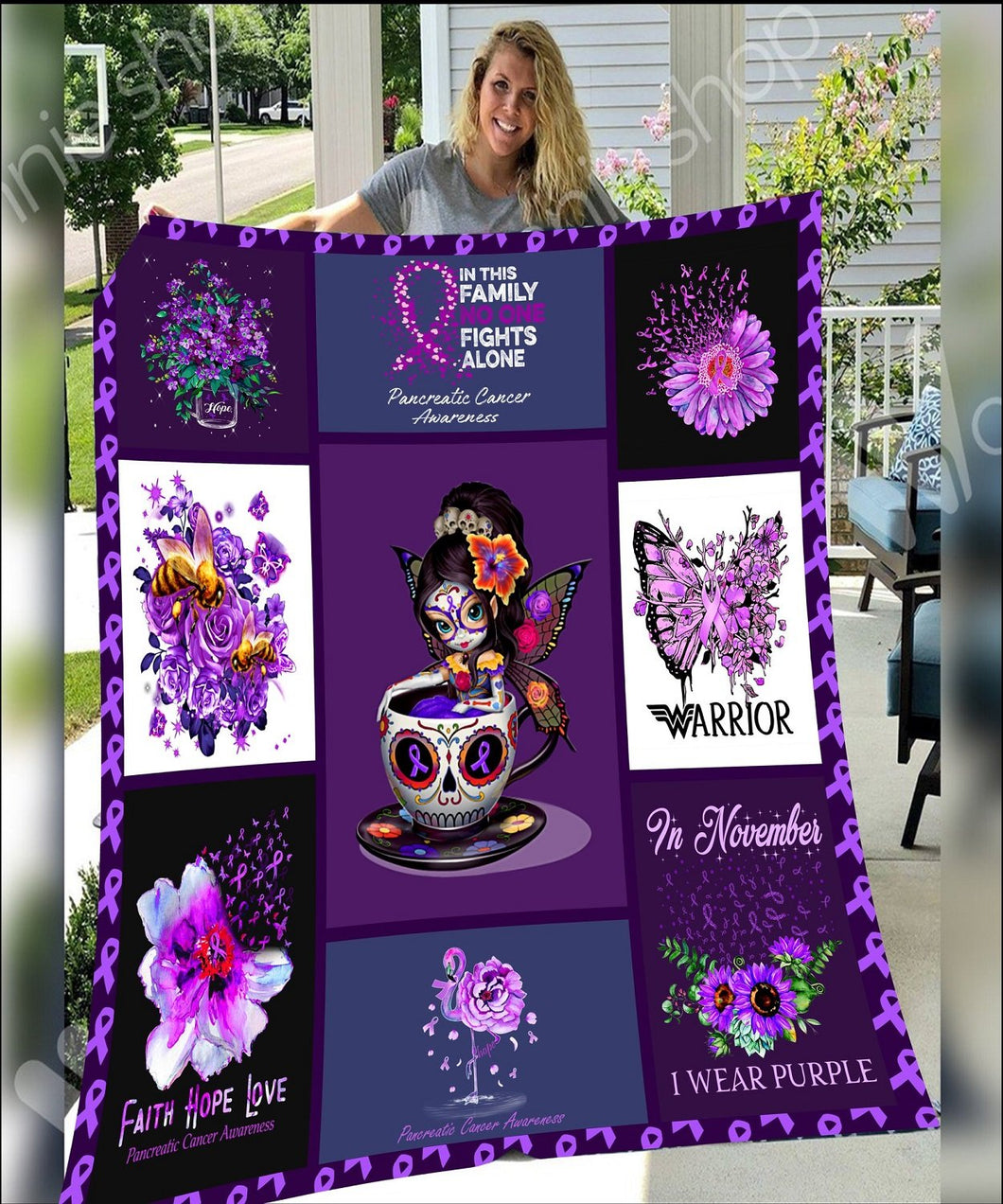 Pancretic Cancer Awareness Blanket